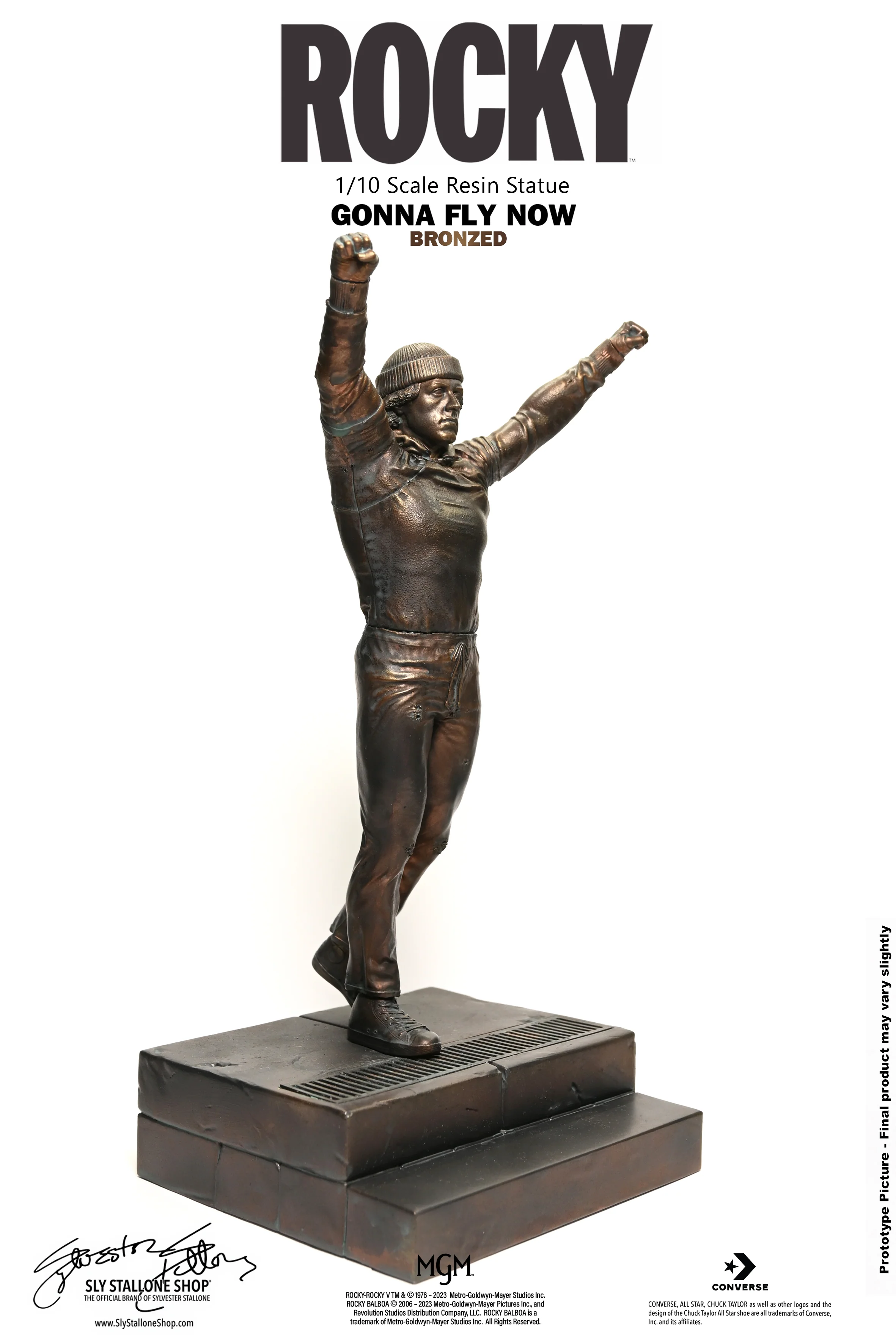 Rocky 1/10 Statue, Gonna Fly Now - Bronzed Version - Image 4