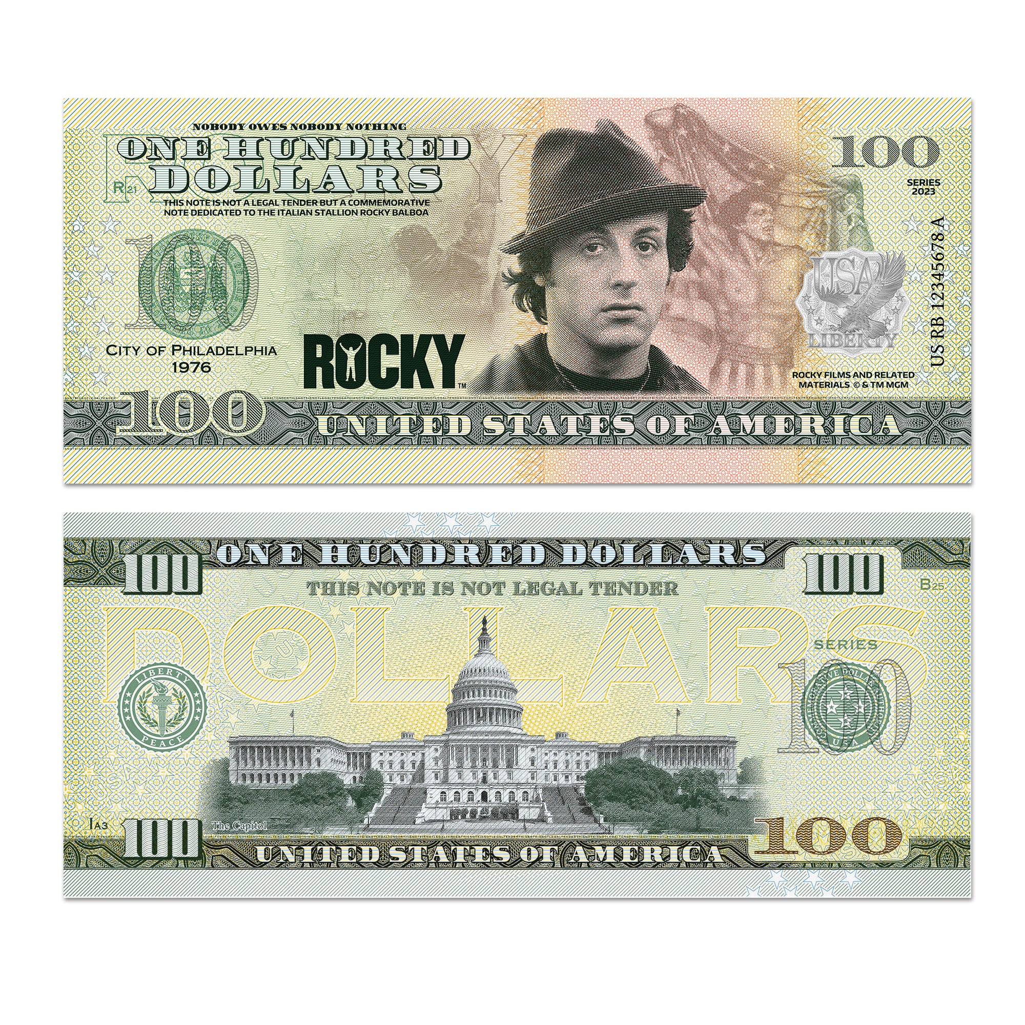 Rocky Balboa Banknote Collectible - Image 3