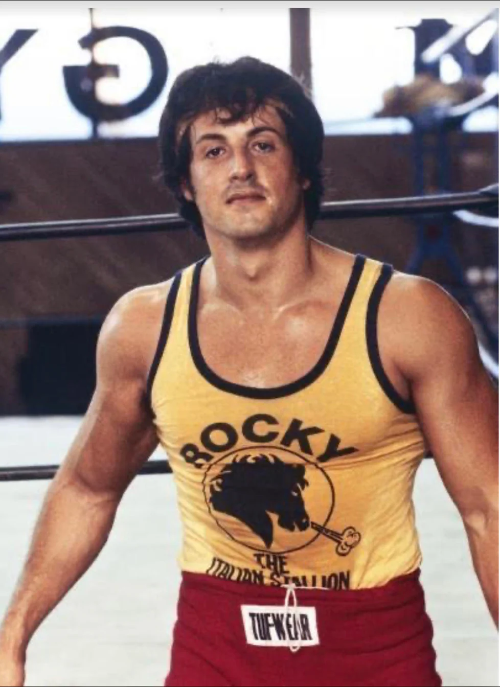 Rocky Italian Stallion Yellow Tank - Image 3