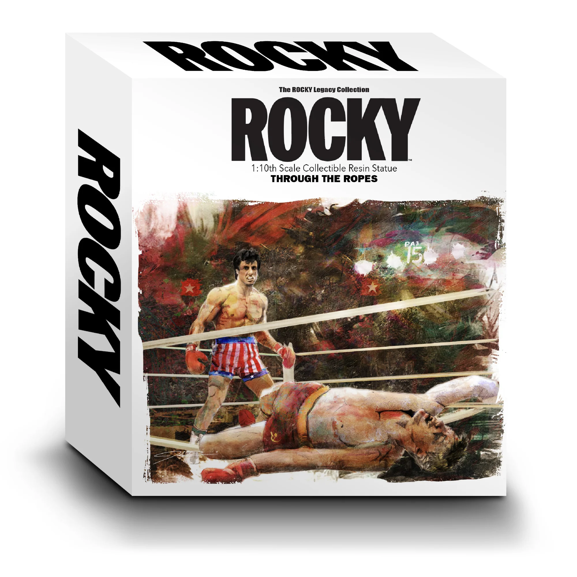 Rocky Over Drago 1/10 Statue, Through The Ropes - Image 10