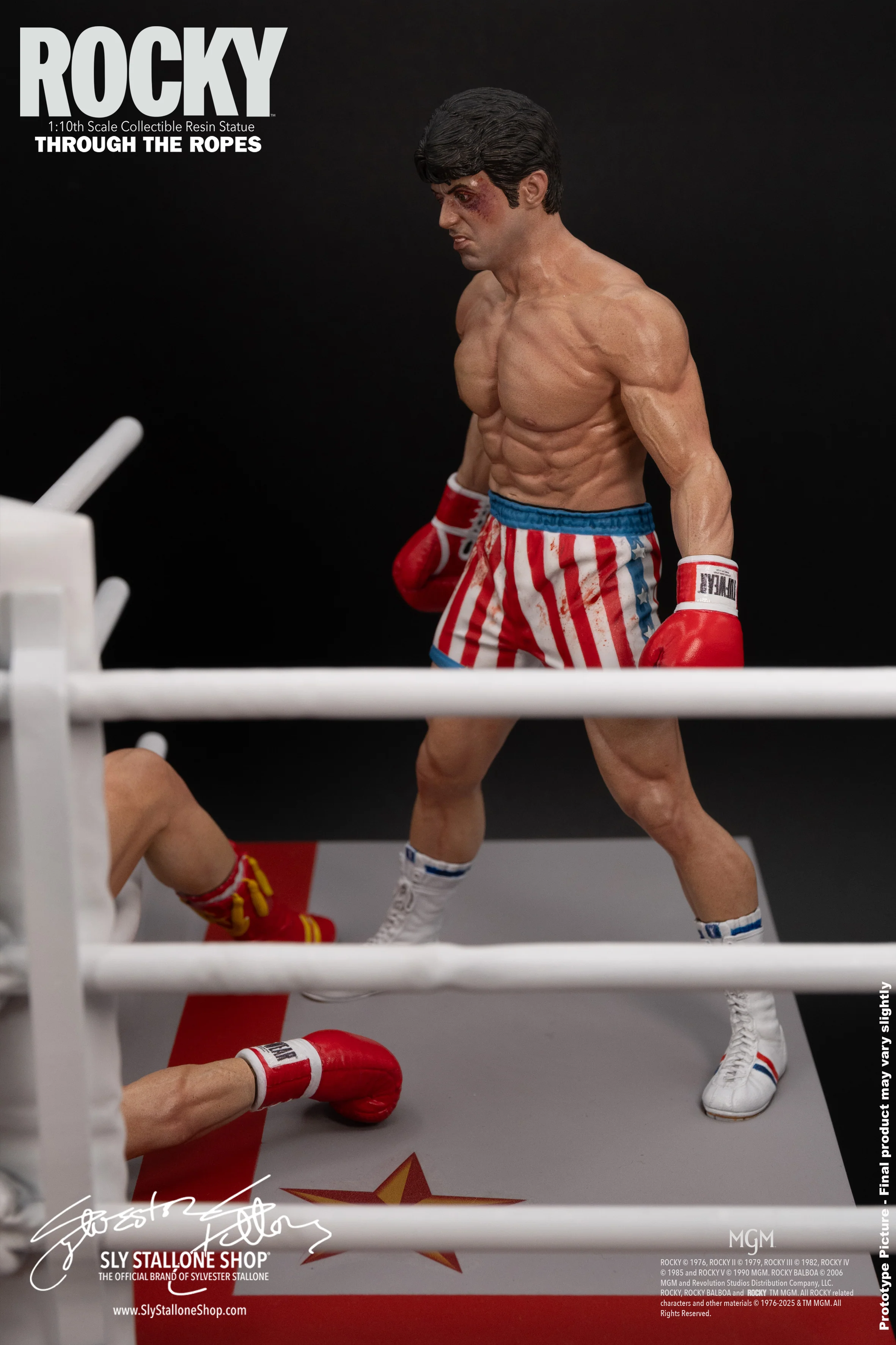 Rocky Over Drago 1/10 Statue, Through The Ropes - Image 4