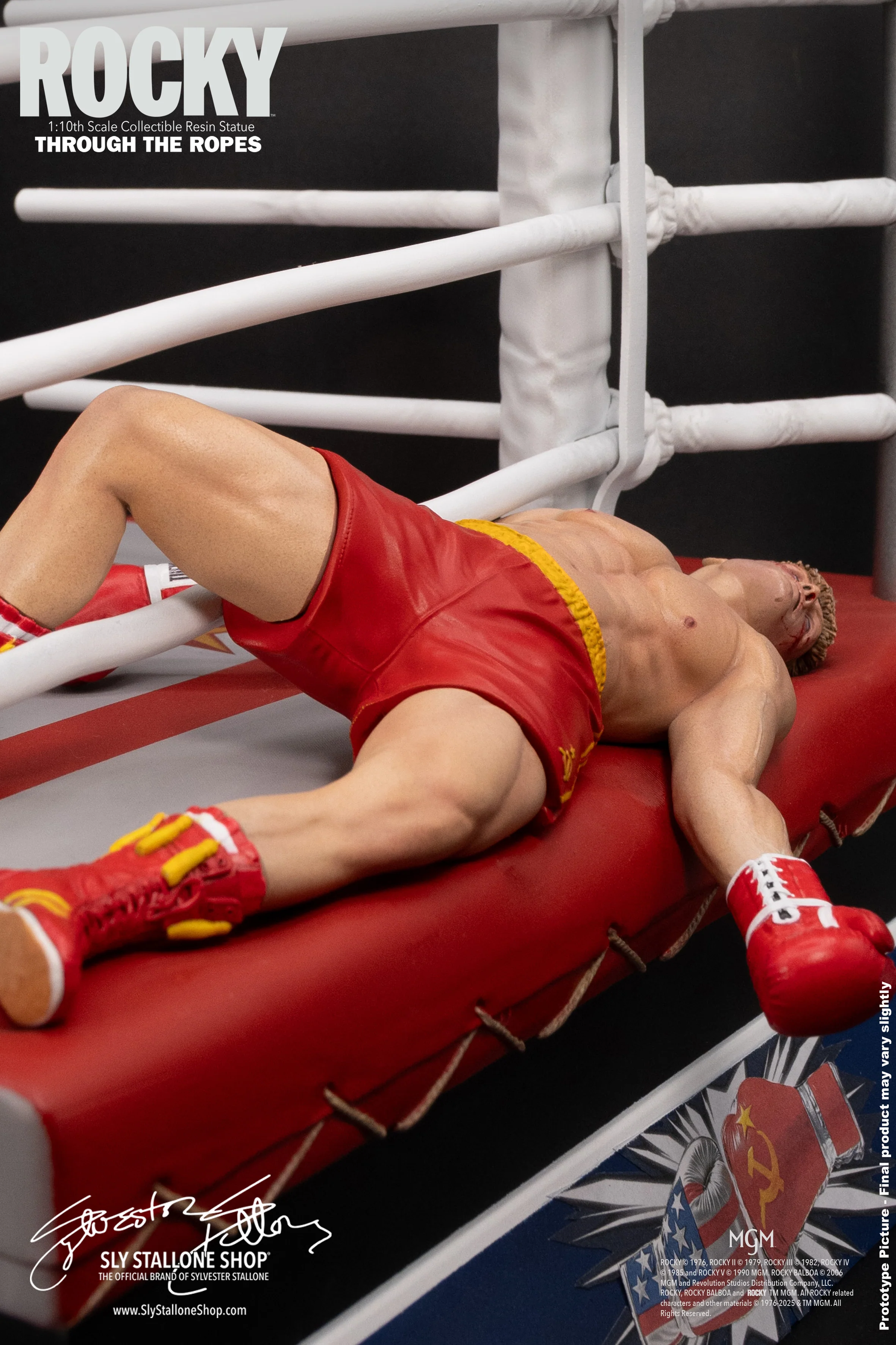 Rocky Over Drago 1/10 Statue, Through The Ropes - Image 8